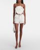 Blumarine Blumarine Floral-appliqué gabardine shorts - 2