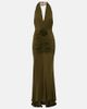 Blumarine Blumarine Floral-appliquÃ© ruched maxi dress - 1