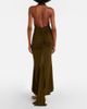Blumarine Blumarine Floral-appliquÃ© ruched maxi dress - 6