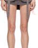 Blumarine Blumarine Gray Low-Rise Miniskirt - 1