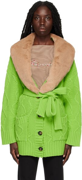 Blumarine Blumarine Green Heavy Jacket