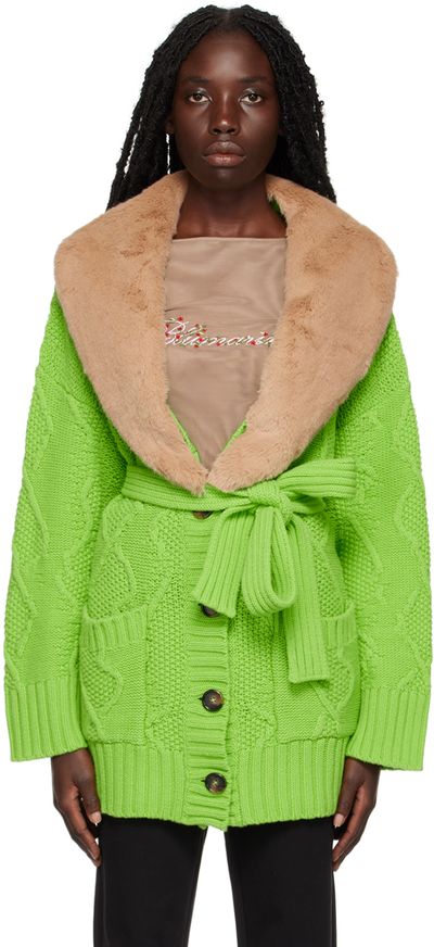 Blumarine Blumarine Green Heavy Jacket