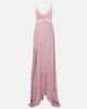 Blumarine Blumarine Lace-trimmed plissÃ© georgette gown - 1
