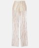 Blumarine Blumarine Lace-trimmed satin wide-leg pants - 1
