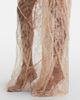 Blumarine Blumarine Lace-trimmed satin wide-leg pants - 6