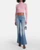 Blumarine Blumarine Logo cropped wool and cashmere sweater - 2
