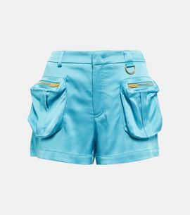 Blumarine Blumarine Low-rise satin shorts