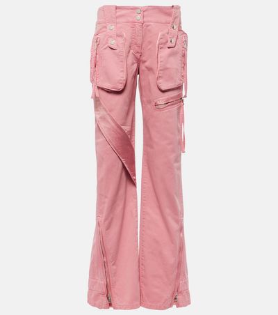 Blumarine Blumarine Low-rise straight cargo jeans