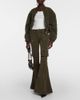 Blumarine Blumarine Low-rise velvet flared cargo pants - 2