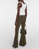 Blumarine Blumarine Low-rise velvet flared cargo pants - 3