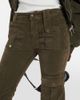 Blumarine Blumarine Low-rise velvet flared cargo pants - 4