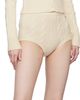 Blumarine Blumarine Off-White Braid Cable Knit Shorts - 4