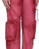 Blumarine Blumarine Pink Spiral Leather Cargo Pants - 2