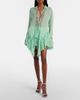 Blumarine Blumarine Plissé tiered georgette miniskirt - 2