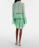 Blumarine Blumarine Plissé tiered georgette miniskirt - 3