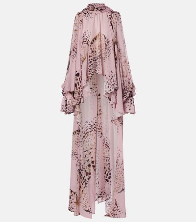 Blumarine Blumarine Printed asymmetric georgette blouse