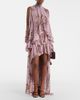 Blumarine Blumarine Printed asymmetric georgette blouse - 8