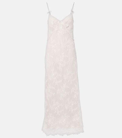Blumarine Blumarine Rebrode embellished lace maxi dress
