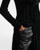 Blumarine Blumarine Shearling-trimmed striped cardigan - 5