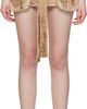 Blumarine Blumarine Tan Cargo Denim Miniskirt - 1