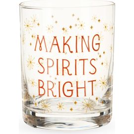 BLUSH Making Spirits Bright Rock Glass by Blush