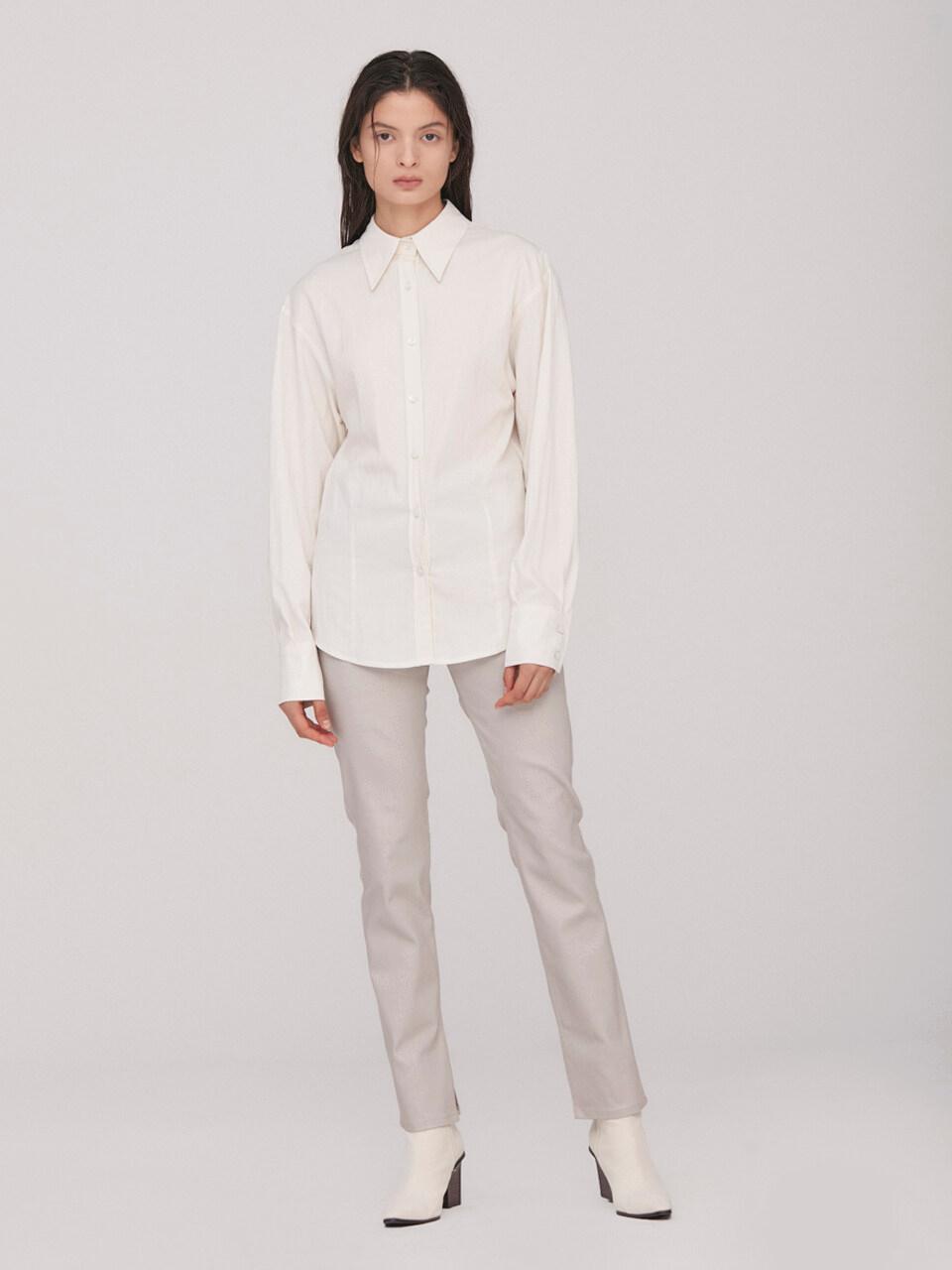 BLUV Alexa Slit Straight Pants_L.gray