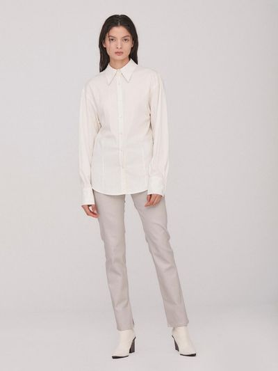 BLUV Alexa Slit Straight Pants_L.gray