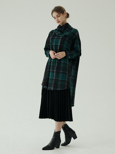 BLUV Delphine dress green checked