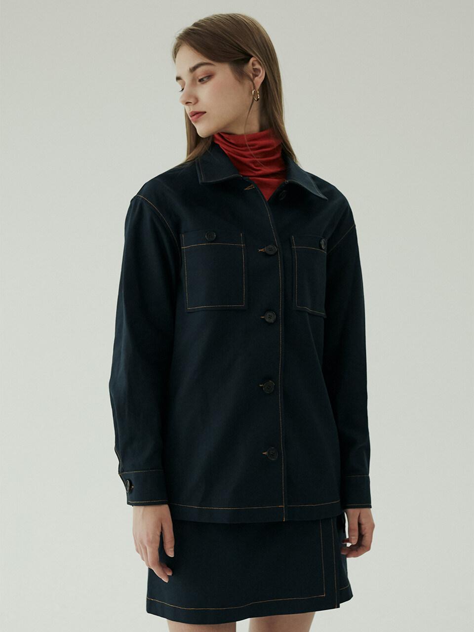 BLUV Femme cotton jacket navy