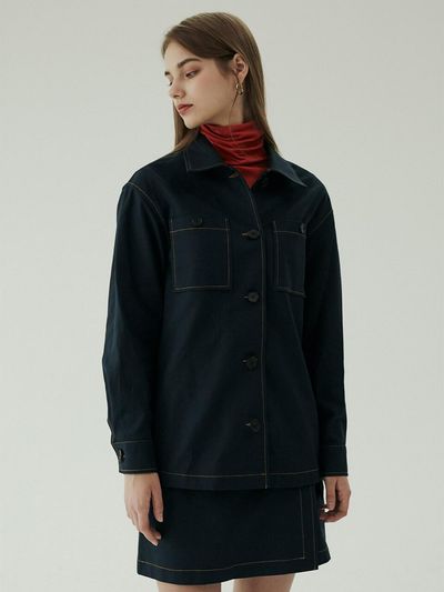 BLUV Femme cotton jacket navy