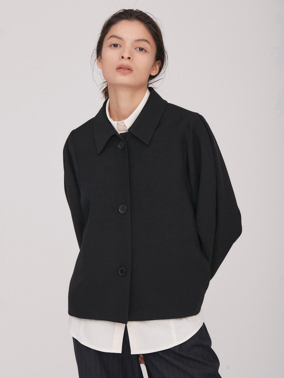 BLUV Luz Volume Short Jacket_Black(pleats)