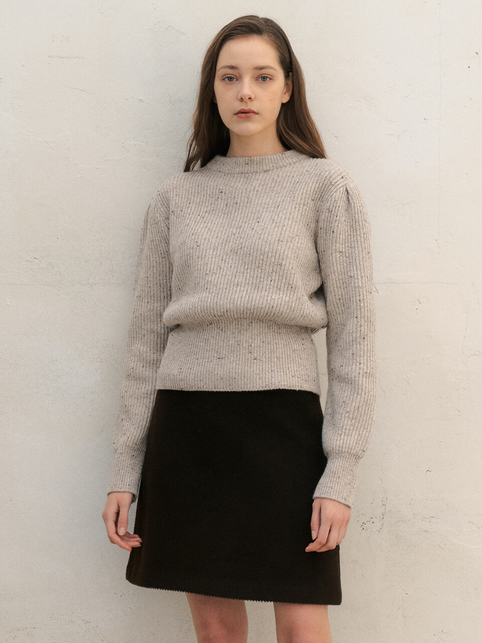 BLUV Volume Slim Wool Knit Top
