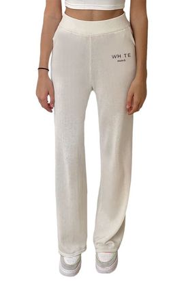 Blvck Blvck Whte High Waisted Wide Pants