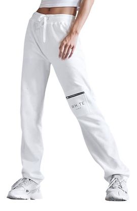 Blvck Blvck Whte Zip Pocket Sweatpants
