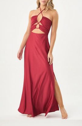 BOAMAR BOAMAR Dasha Halter Cover-Up Maxi Dress