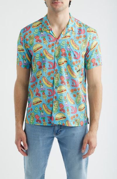 Boardies Boardies Barbecue Print Camp Shirt