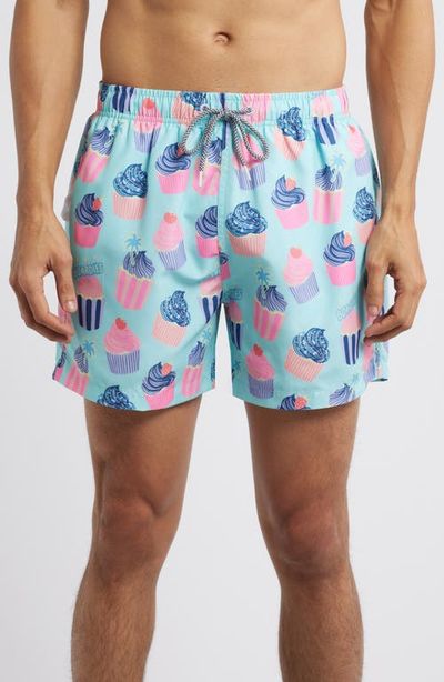 Boardies Boardies Celebrations Cupcake Print Mid Length Swim Trunks