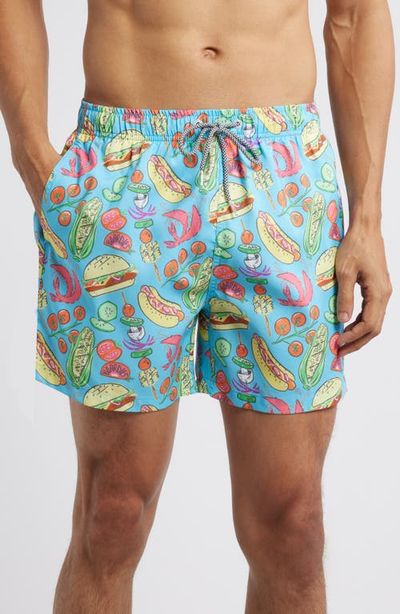 Boardies Boardies Grill Master Mid Length Swim Trunks