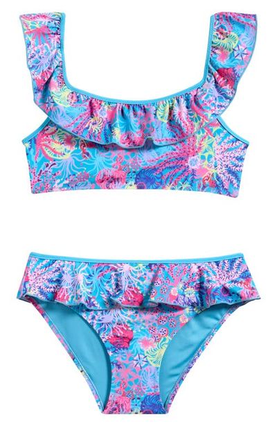 Boardies Boardies Kids' Coral Ruffle Two-Piece Swimsuit