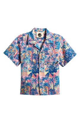 Boardies Boardies Kids' Havana Tropical Print Camp Shirt