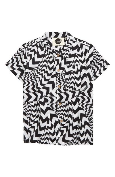 Boardies Boardies Kids' Hypnotic Print Button-Up Shirt