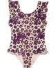 Boardies Boardies Kids' Ruffles Cheetah Print One-Piece Swimsuit - 1