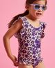 Boardies Boardies Kids' Ruffles Cheetah Print One-Piece Swimsuit - 4