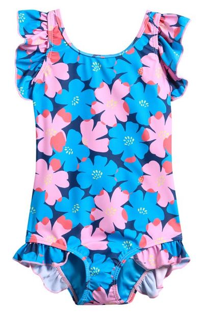 Boardies Boardies Kids' Sully Floral Ruffle One-Piece Swimsuit