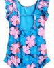 Boardies Boardies Kids' Sully Floral Ruffle One-Piece Swimsuit - 2