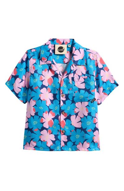 Boardies Boardies Kids' Sully Floral Short Sleeve Button-Up Shirt