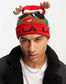 Boardmans Boardmans christmas reindeer ears hat in red