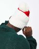 Boardmans Boardmans christmas santa claus face beanie hat in red - 2