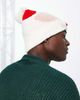 Boardmans Boardmans christmas santa claus face beanie hat in red - 4
