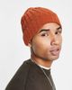 Boardmans Boardmans ribbed beanie hat in orange - 1